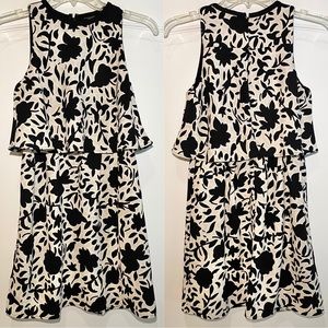 Ann Taylor Loft Floral Popover Dress 00P